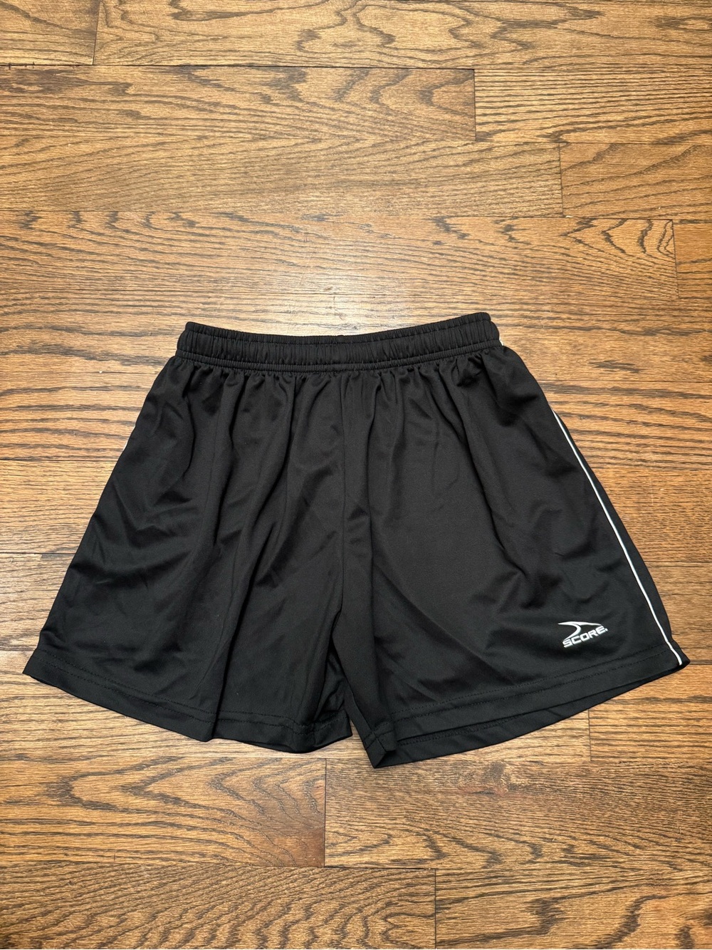 Score Black Athletic Shorts Youth Large YL Soccer Gym PE